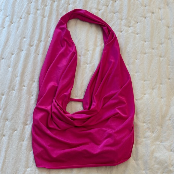 Windsor Tops - Windsor Vibrant Pink Halter Top